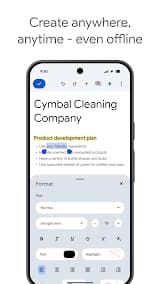Google Docs App Screenshot