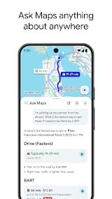 Google Maps App Screenshot