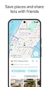 Google Maps App Screenshot