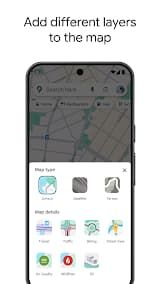 Google Maps App Screenshot