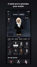 Roblox App Screenshot