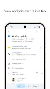 Google Calendar App Screenshot