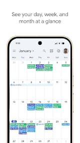 Google Calendar App Screenshot