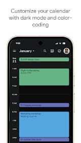 Google Calendar App Screenshot