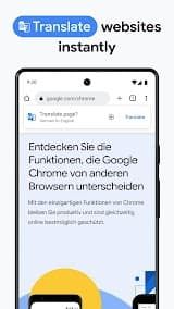 Google Chrome app screenshot