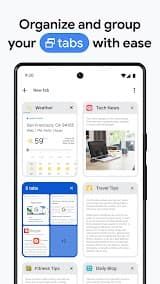 Google Chrome app screenshot