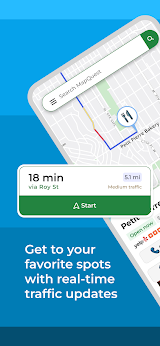MapQuest: Get Directions App Screenshot