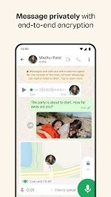 WhatsApp Messenger App Screenshot
