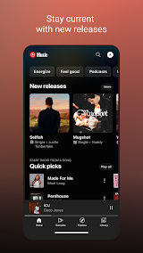 YouTube Music App Screenshot