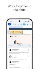 Google Sheets App Screenshot