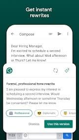 Grammarly App Screenshot