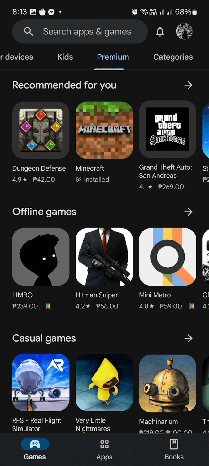 Google Play Store App Screenshot