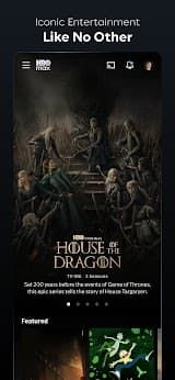 HBO Max App Screenshot