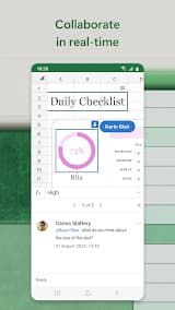 Microsoft Excel App Screenshot